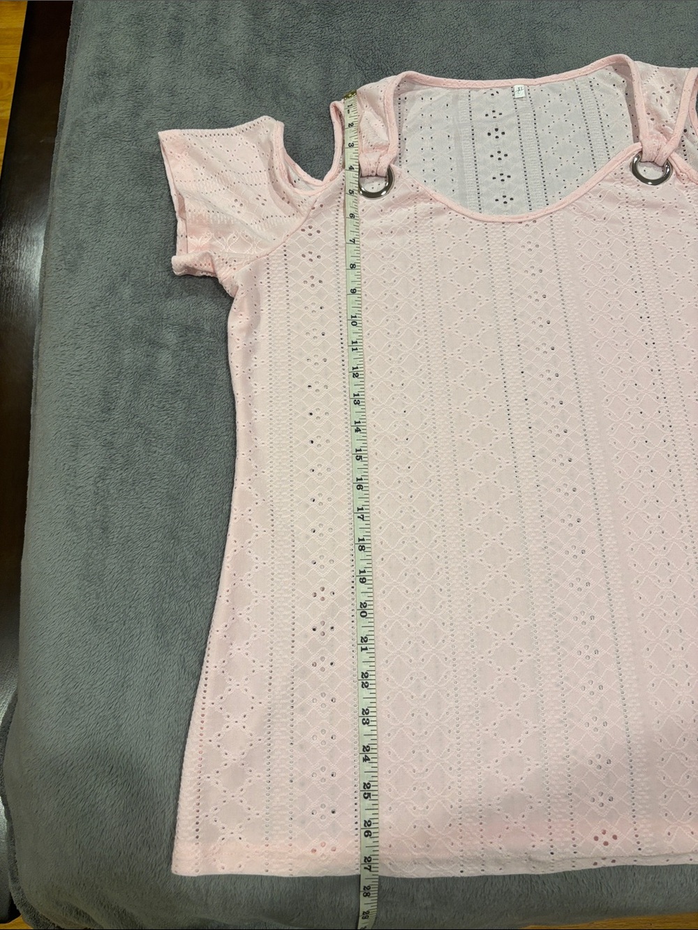 Light Pink Cold-Shoulder Top - Picture 5 of 6